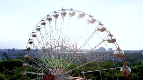 Aerial-view-of-ferris-wheel