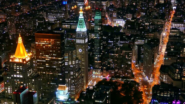 New York City Skyline at Night