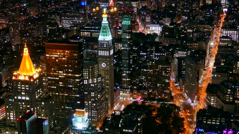 new york city skyline at night