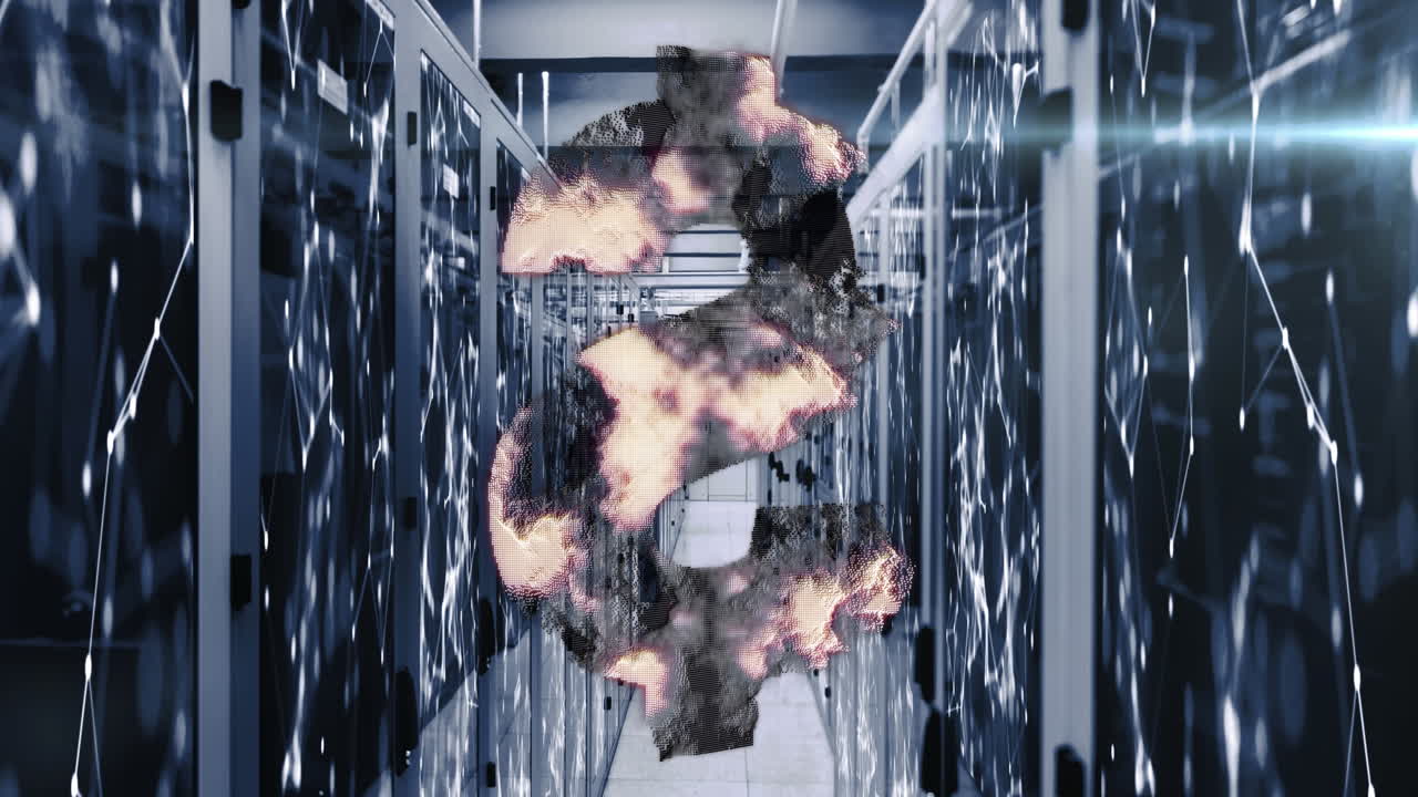 서버 에서 달러 기호의 애니메이션