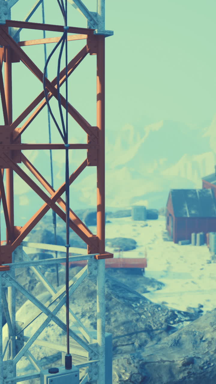 torre de radio del ártico