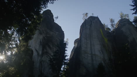 a natural stone formations called a "stone town" in czech republic