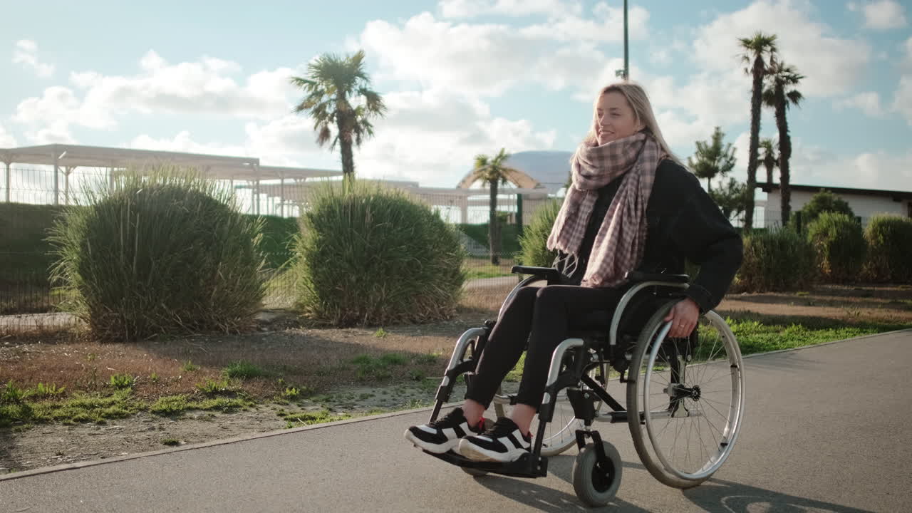 Woman in Wheelchair Outdoors