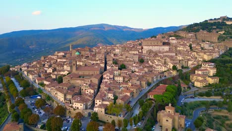 old town italian medieval hill village tuscany