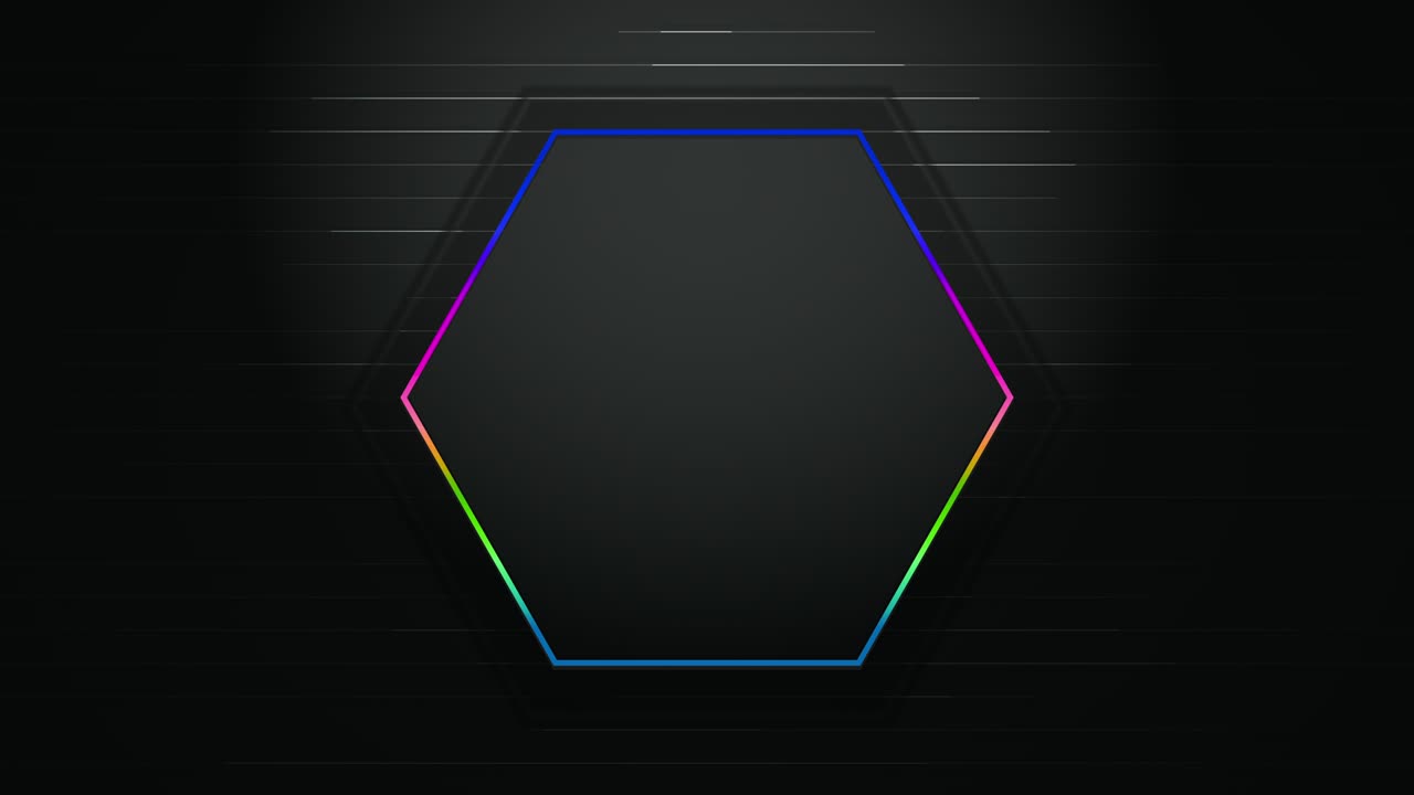 다채로운 육각형과 선