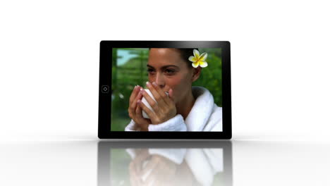 Media-device-screens-showing-spa-scenes