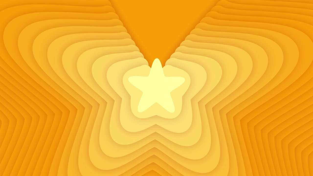 Premium stock video - Gradient animated yellow shapes background