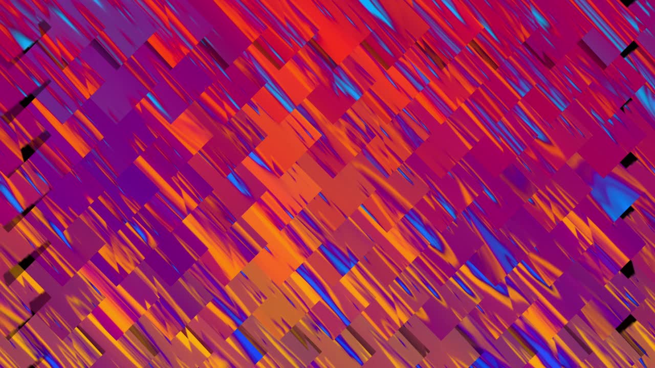Abstract Glowing Mosaic Design