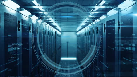 animation of scope scanning and digital data processing over computer servers