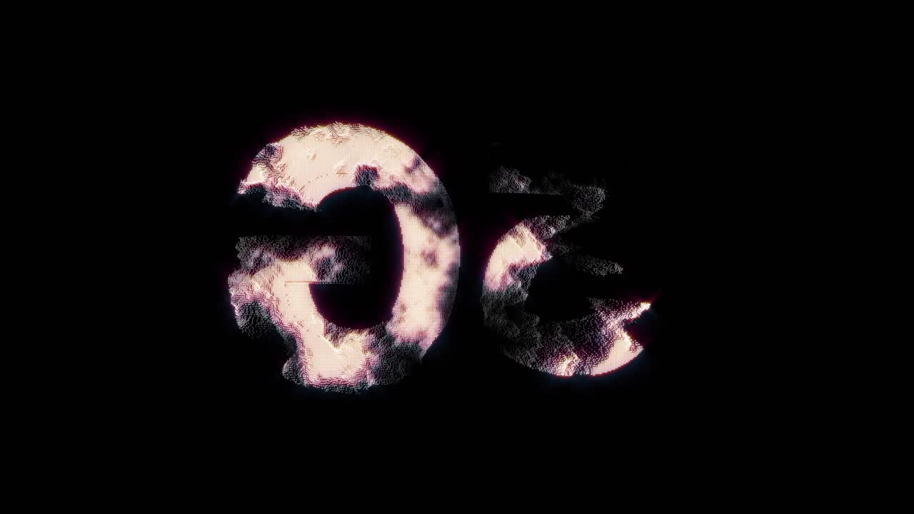 animación del símbolo holográfico de 5g girando sobre un fondo negro