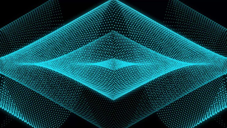 Light blue color Dot Shape Pattern animation motion graphics