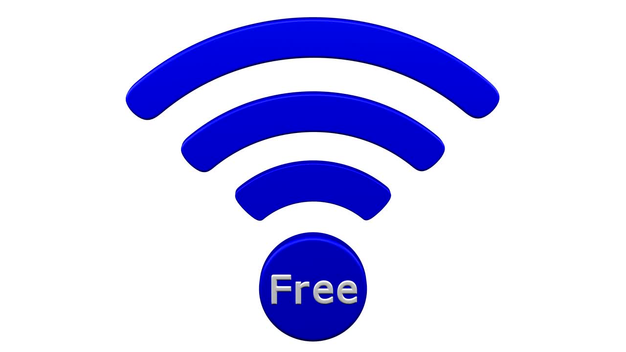 el signo de wi-fi gratuito da la vuelta.
