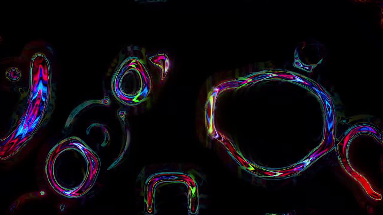 거의 유기적인 세포와 같은 모양의 강렬한 글리치 스타일 vj 루프가 원활하게 루프됩니다.