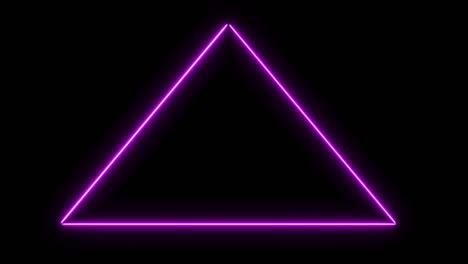 glowing triangular 3d ui element. illuminated geometric triangle and pyramid shapes transforming in a seamless loop.