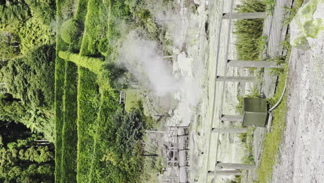 vertical of volcanic gas in furnas, sao miguel azores iffusion of acid volcanic gases through water permeable rocks