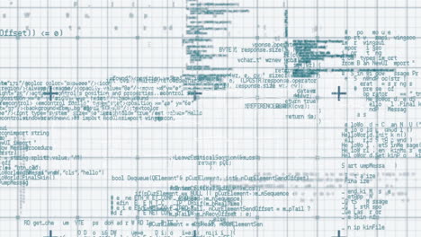 animation of digital data processing over grid and 3d cityscape spinning