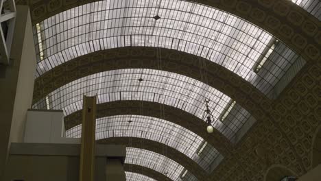 beautiful interior of the musée d'orsay in paris with an elegant glass ceiling