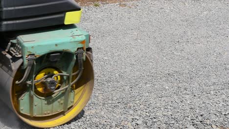 road roller on repairing of the road