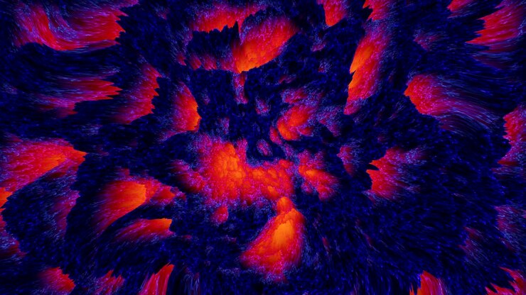 abstract colorful lava magma background, dark matter, seamless loop