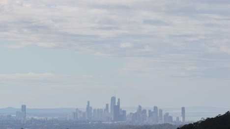 skyline view transitions from bright day to dusk