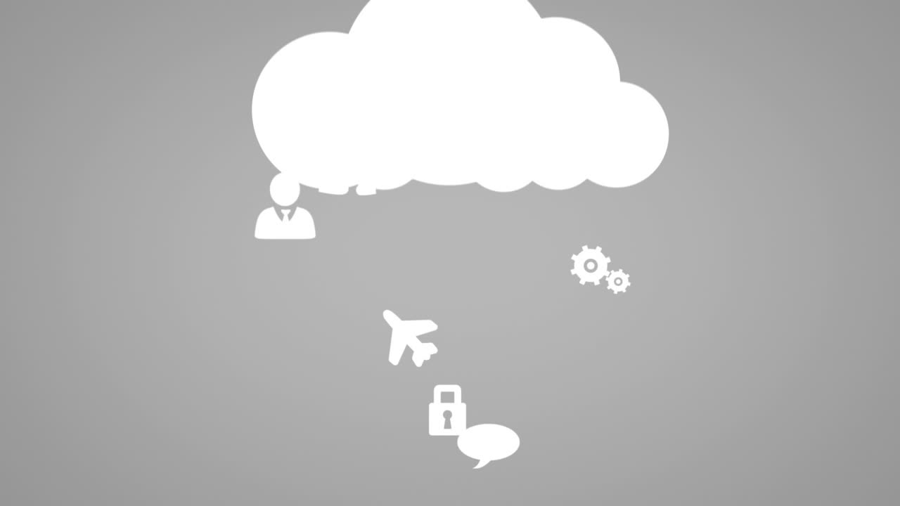 concepto de computación en la nube con aplicaciones