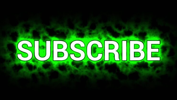 Green subscribe loop with mist effect