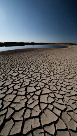 dried-up lake bed