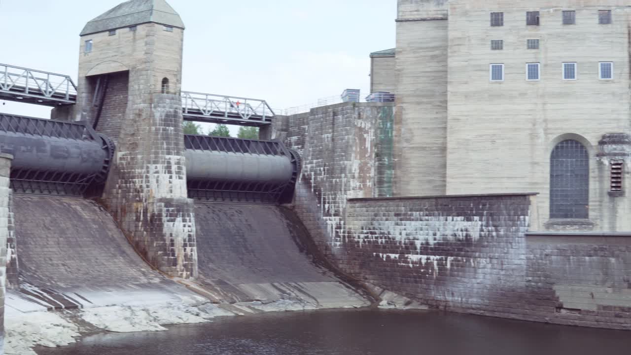 View of Solbergfoss Hydroelectric Power Station in Norway