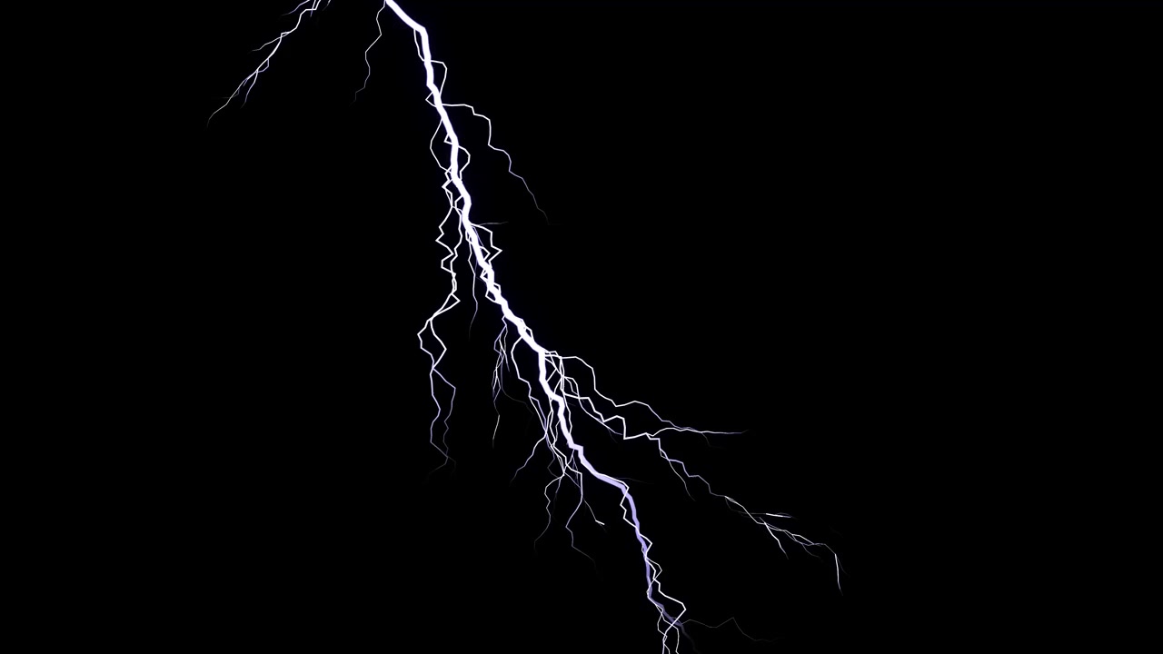 Fulmine luminoso che si staglia contro un cielo notturno scuro