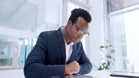 Business,-black-man-and-thinking-in-office