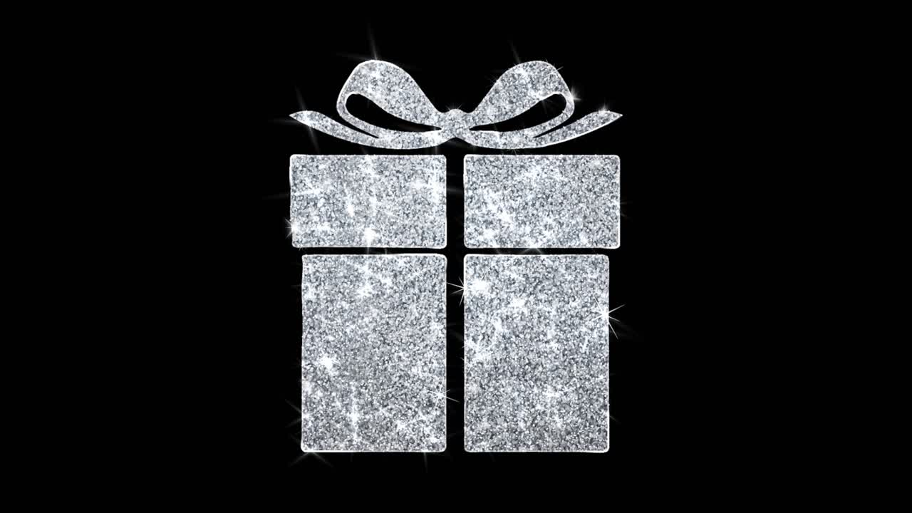 Scatola regalo scintillante