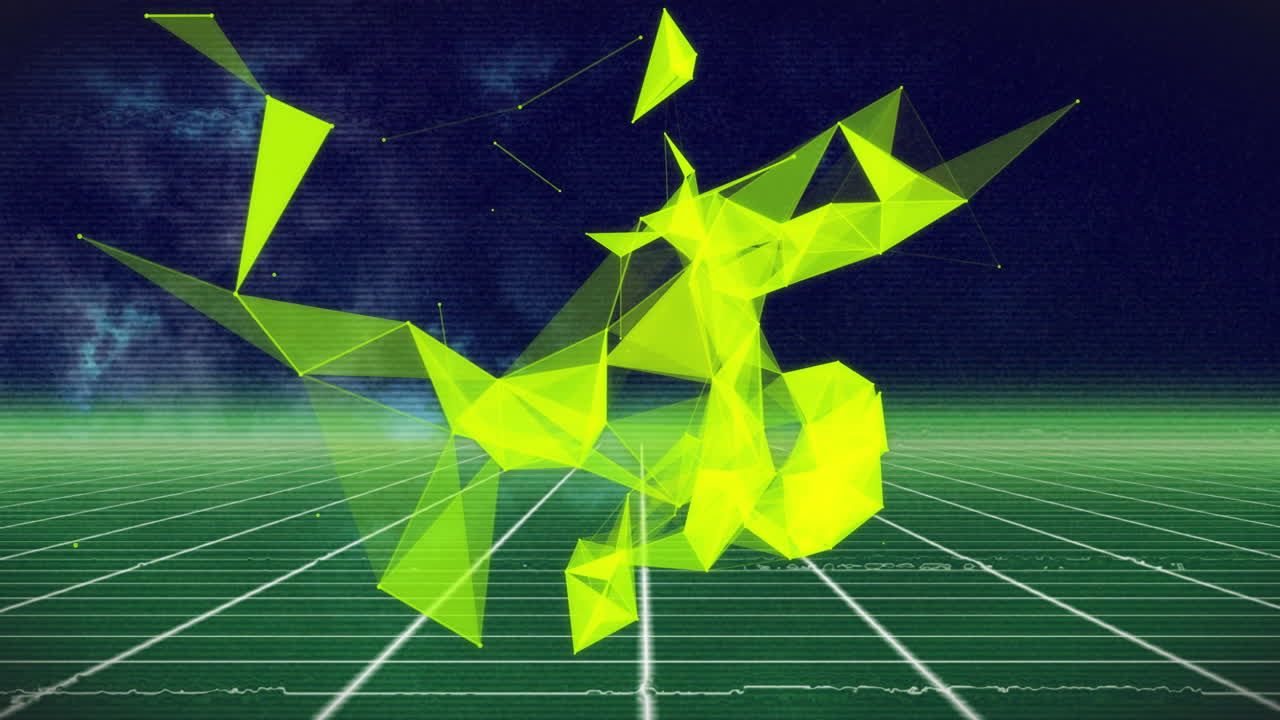 animación de conexiones sobre el metaverso en fondo oscuro