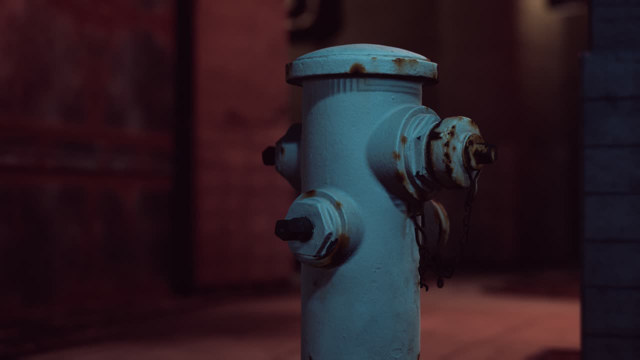 작은 마을의 소방 하이드런트