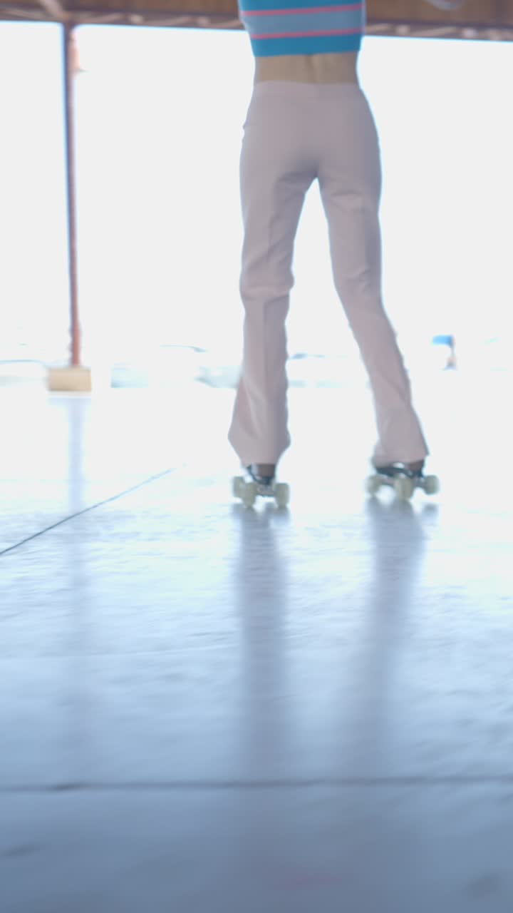 Person Roller Skating