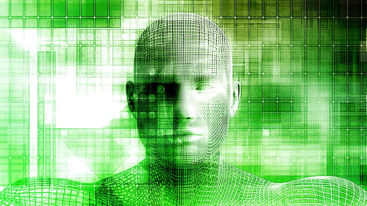 Futuristische technologie en informatica bedrijfsinnovatie looping