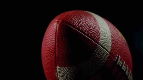 close-up of american football 4k