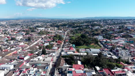 Comitan-De-Las-Flores-De-Dominguez-Chiapas-Draufsicht-Innenstadt-San-Jose-Tempel-Mexikanische-Stadt