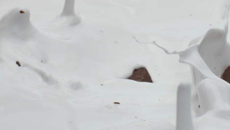 Pieces-chocolade-falling-milk-making-splashes-in-super-slow-motion-close-up.