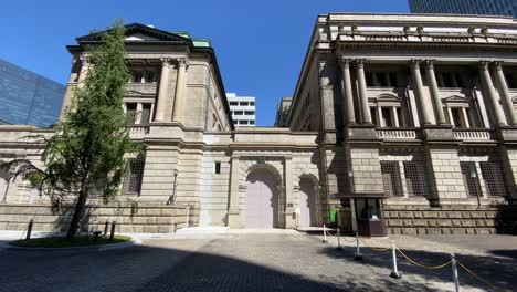 banco de japón en el paisaje de tokio