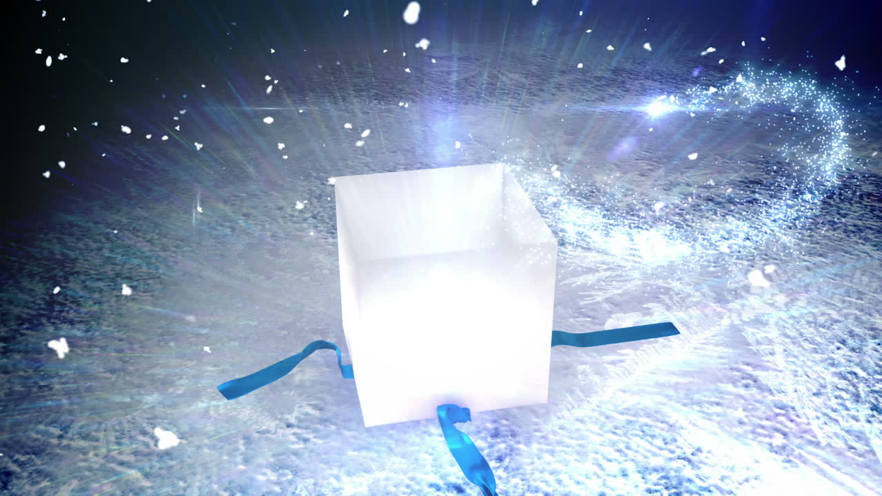 없는 크리스마스 선물 메시지를 밝히기 위해 열기