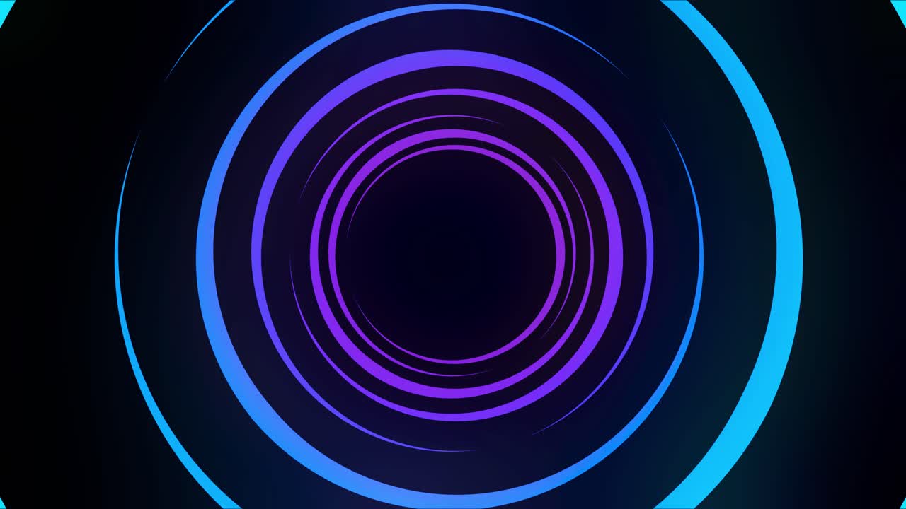 círculos de neón abstractos