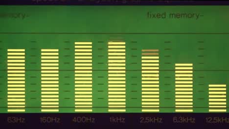 ecualizador de espectro de audio analógico