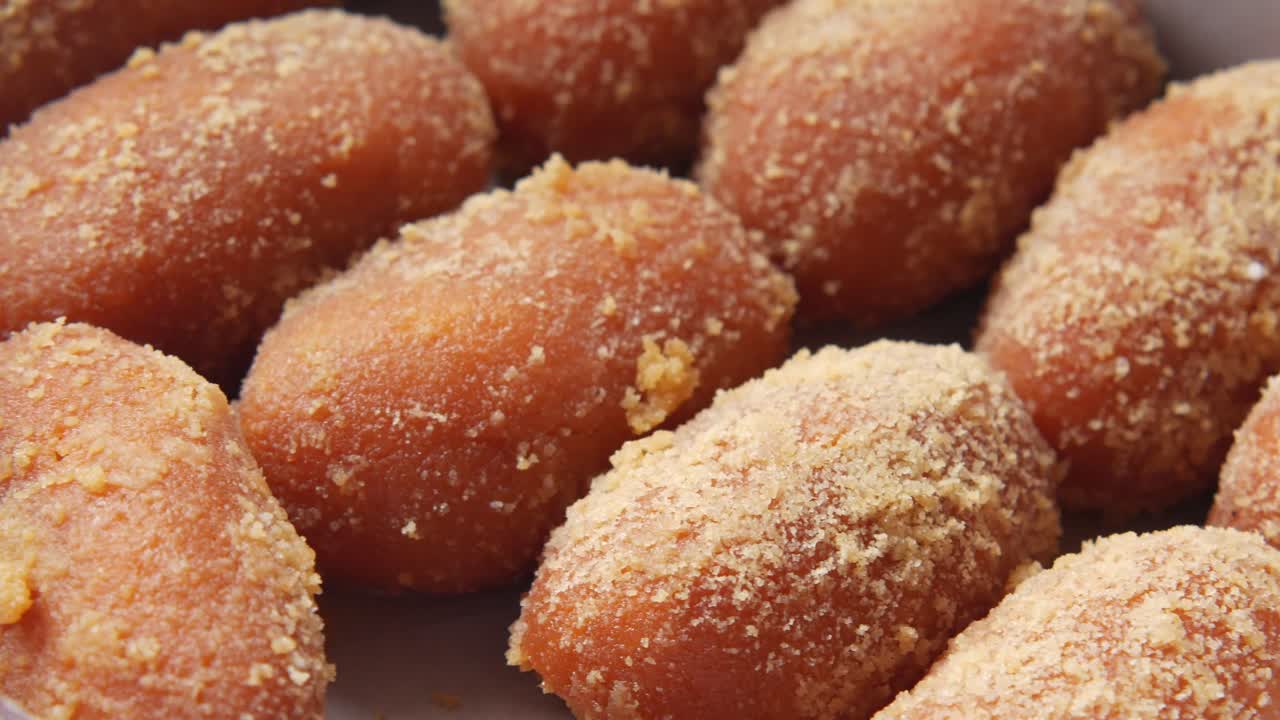 달한 맛있는 음식의 클로즈업