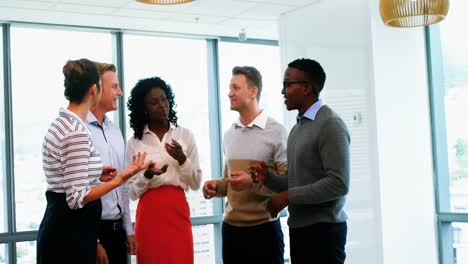 executives interacting with each other
