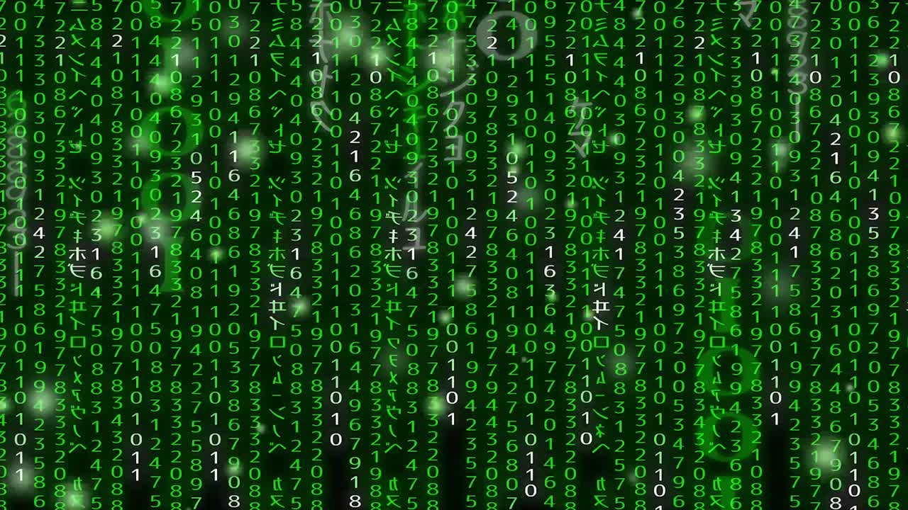 매트릭스 디지털 코드 레인 모션 애니메이션