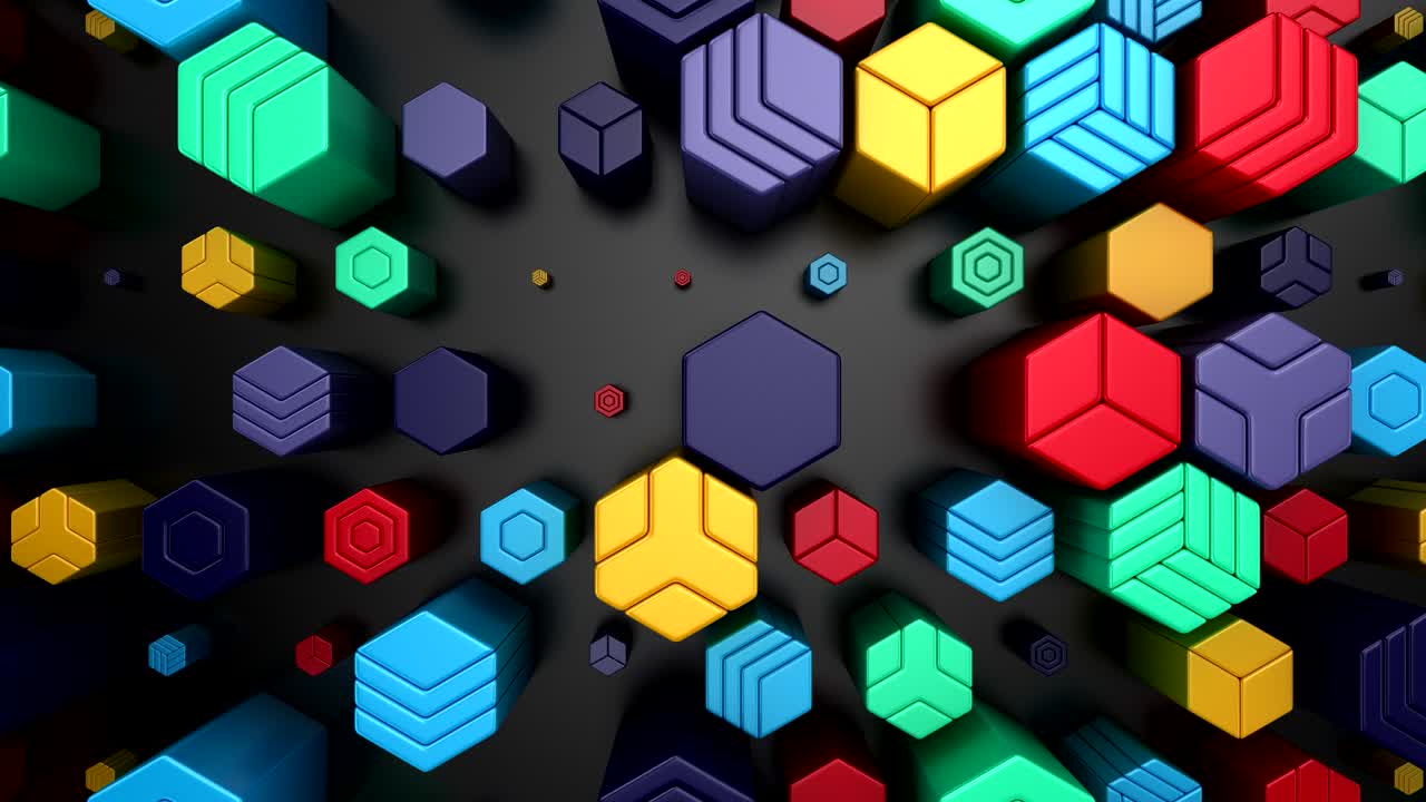 fondo de hexágonos animados