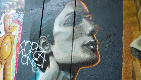 Mittlere-Aufnahme-Von-Porträt-Graffiti-Straßenkunst