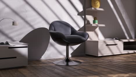 golden sequin cloud chair in modern living room