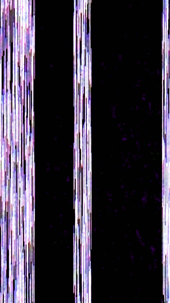 Abstract Digital Glitch Noise and Vertical Lines