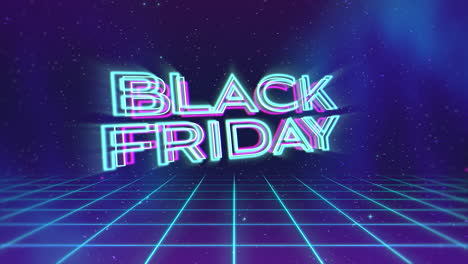 Black-Friday-with-neon-grid-and-lines-in-dark-space